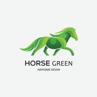 diseño de logotipo de caballo diseño colorido vector