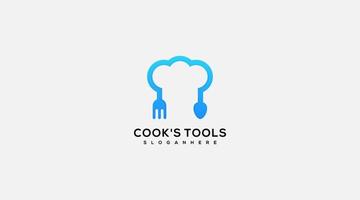 cooks tools vector design logo template icon