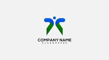 Company name vector logo design illustration