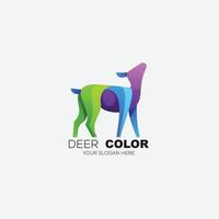 deer color design vector gradient illustration