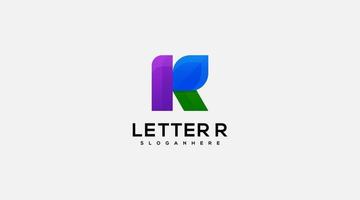 Letter R logo design vector template symbol