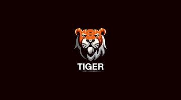 icono de ilustración de diseño de logotipo de vector de tigre