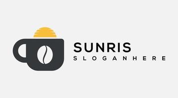 sunrise icon logo design gradient colorful vector