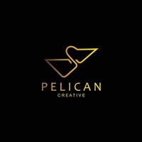 pelican vector logo icon design color