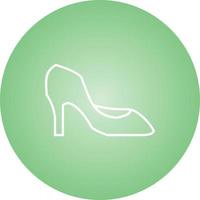 Unique Heels Vector Line Icon