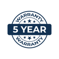 5 year warranty png