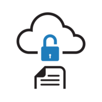Transparent Security Cloud File Upload Icon png