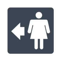 signe de toilette femme png