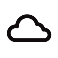 icono de nube transparente png