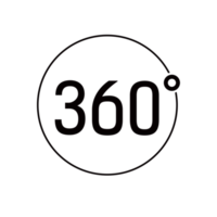 Transparent 360 degree icon png