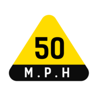 50 mph sign png