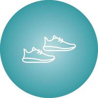Unique Jogger Shoes Vector Line Icon