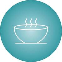 Unique Hot Soup Vector Line Icon