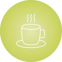 icono de línea de vector de café caliente único