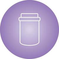 Unique Jam Bottle Vector Line Icon