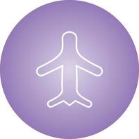 Unique Airplane Mode Vector Line Icon