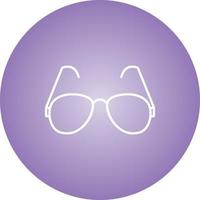 Unique Reading Glasses Vector Line Icon