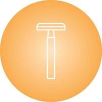 Unique Shaving Blade Vector Line Icon