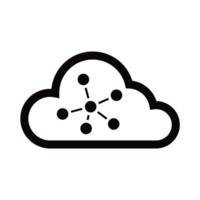 icône de connectivité cloud transparente png