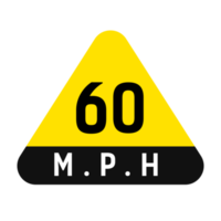 60 kph road sign png