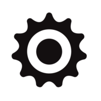 ícone de engrenagem de configuração transparente png