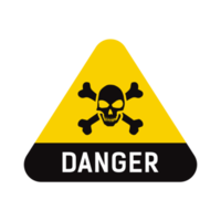 Transparent Danger Sign png