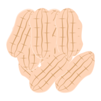 conjunto de coleta de lanches de comida saudável de amendoim png