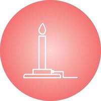 Unique Bunsen Burner Vector Line Icon