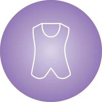 Unique Vest Vector Line Icon