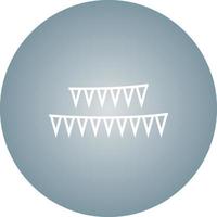 Unique Celebrations Flag Vector Line Icon