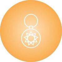 Unique Key Chain Vector Line Icon