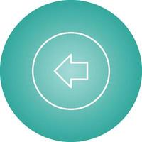 Unique Back Vector Line Icon