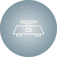 Unique Measuring Scale Vector Line Icon