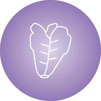 Unique Lettuce Vector Line Icon