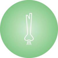 Unique Spring Onion Vector Line Icon