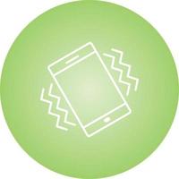 Unique Vibration Mode Vector Line Icon