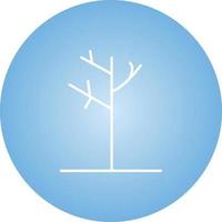 Unique Autumn Tree Vector Line Icon
