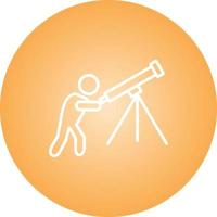 Unique Adjusting Telescope Vector Line Icon