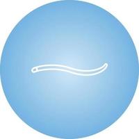 Unique Worm Vector Line Icon