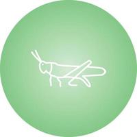 Unique grasshopper Line Vector Icon