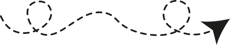 flecha de línea discontinua png