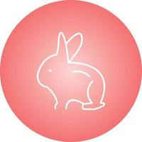 Unique Rabbit Vector Line Icon