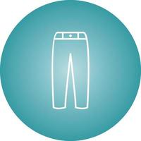 Unique Pants Vector Line Icon