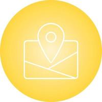 Unique Maps Vector Line Icon