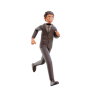 3d render businessman animation png