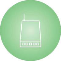 Unique Network Switch Vector Line Icon