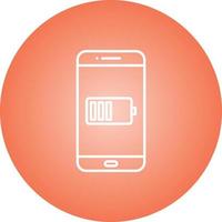 Unique Battery Indicator Vector Line Icon