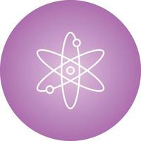 Unique Atom Vector Line Icon