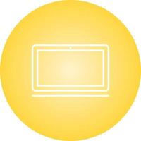 Unique Laptop Vector Line Icon