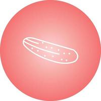 Unique Cucumber Vector Line Icon